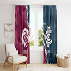 Personalised NRL Eagles and AFL Blues Window Curtain Dynamic Style