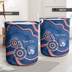 Western Bulldogs NAIDOC 2026 Personalised Laundry Basket 50 Years of Deadly Aboriginal Art