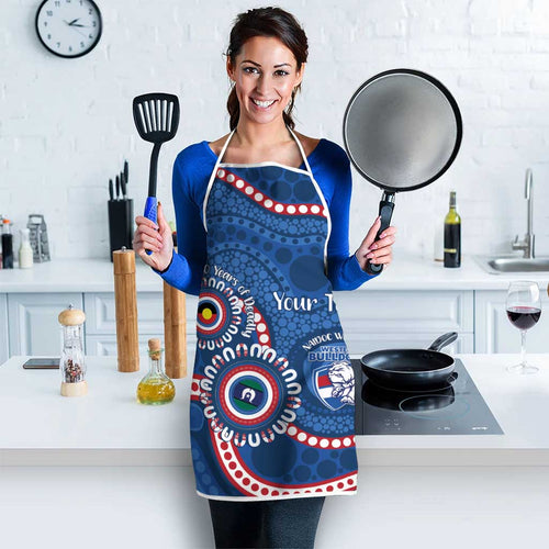 Western Bulldogs NAIDOC 2026 Personalised Apron 50 Years of Deadly Aboriginal Art