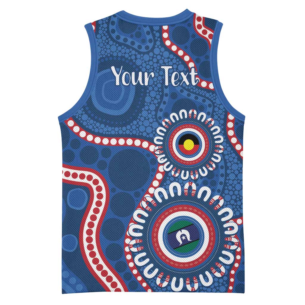 Western Bulldogs NAIDOC 2026 Personalised Basketball Jersey 50 Years of Deadly Aboriginal Art