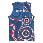 Western Bulldogs NAIDOC 2026 Personalised Basketball Jersey 50 Years of Deadly Aboriginal Art