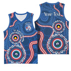 Western Bulldogs NAIDOC 2026 Personalised Basketball Jersey 50 Years of Deadly Aboriginal Art