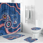 Western Bulldogs NAIDOC 2026 Personalised Bathroom Set 50 Years of Deadly Aboriginal Art