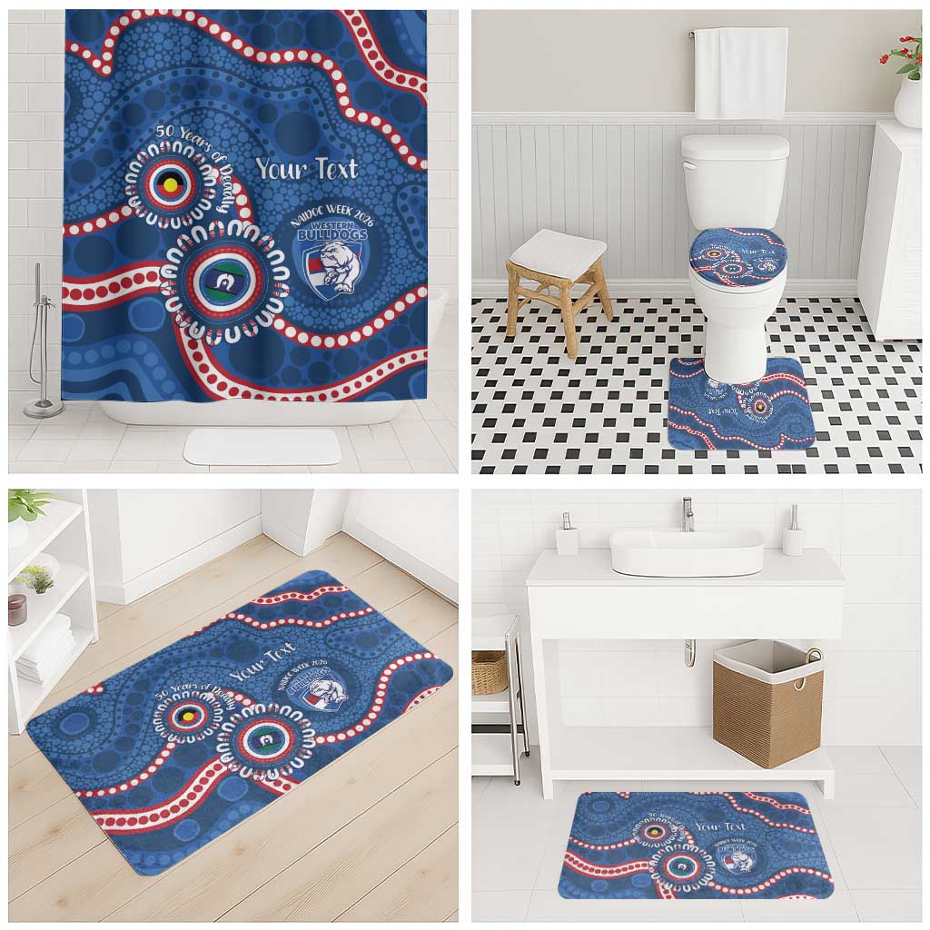 Western Bulldogs NAIDOC 2026 Personalised Bathroom Set 50 Years of Deadly Aboriginal Art