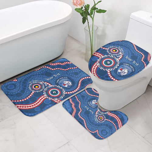 Western Bulldogs NAIDOC 2026 Personalised Bathroom Set 50 Years of Deadly Aboriginal Art