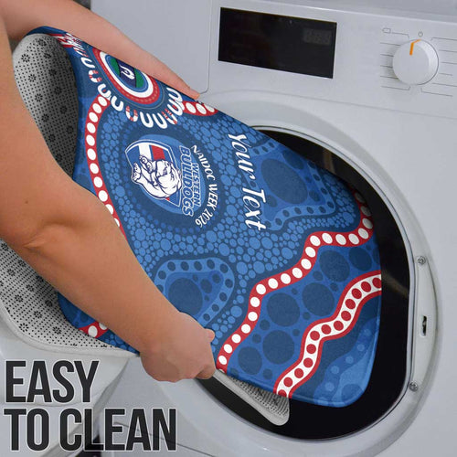Western Bulldogs NAIDOC 2026 Personalised Bathroom Set 50 Years of Deadly Aboriginal Art