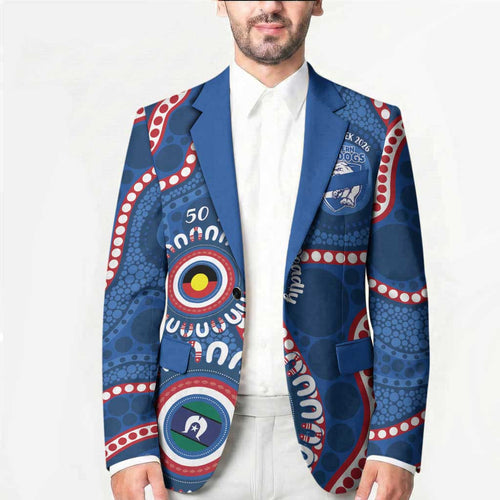 Western Bulldogs NAIDOC 2026 Personalised Blazer 50 Years of Deadly Aboriginal Art