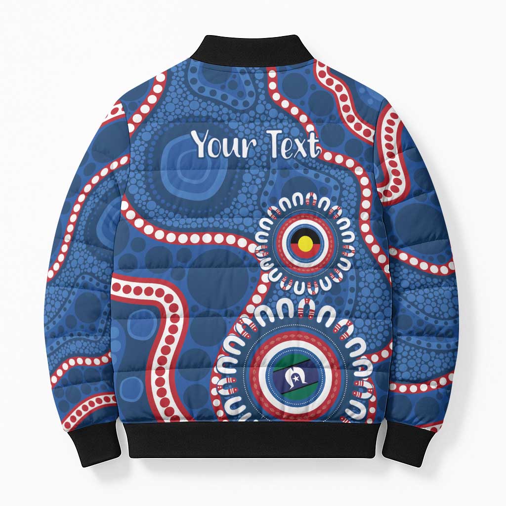 Western Bulldogs NAIDOC 2026 Personalised Bomber Puffer Jacket 50 Years of Deadly Aboriginal Art