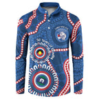 Western Bulldogs NAIDOC 2026 Personalised Button Sweatshirt 50 Years of Deadly Aboriginal Art