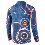 Western Bulldogs NAIDOC 2026 Personalised Button Sweatshirt 50 Years of Deadly Aboriginal Art