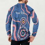 Western Bulldogs NAIDOC 2026 Personalised Button Sweatshirt 50 Years of Deadly Aboriginal Art