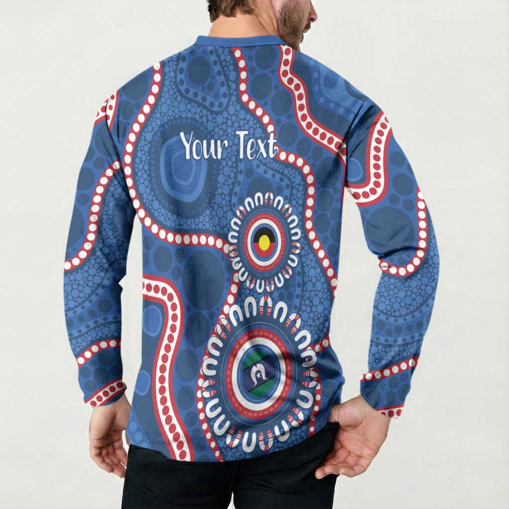 Western Bulldogs NAIDOC 2026 Personalised Button Sweatshirt 50 Years of Deadly Aboriginal Art
