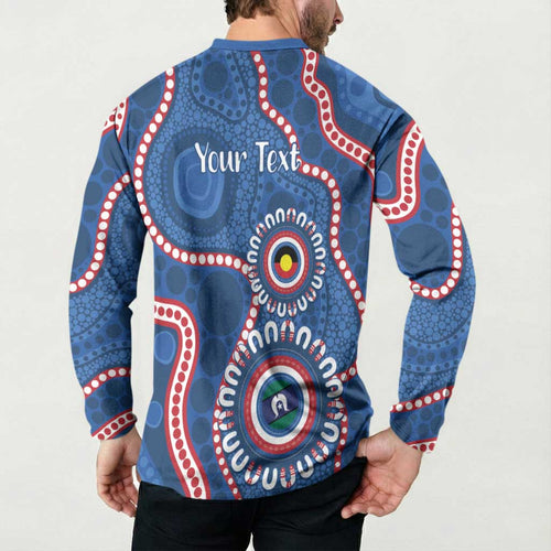 Western Bulldogs NAIDOC 2026 Personalised Button Sweatshirt 50 Years of Deadly Aboriginal Art
