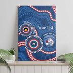 Western Bulldogs NAIDOC 2026 Personalised Canvas Wall Art 50 Years of Deadly Aboriginal Art