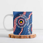 Western Bulldogs NAIDOC 2026 Personalised Ceramic Mug 50 Years of Deadly Aboriginal Art
