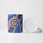 Western Bulldogs NAIDOC 2026 Personalised Ceramic Mug 50 Years of Deadly Aboriginal Art