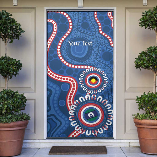 Western Bulldogs NAIDOC 2026 Personalised Door Cover 50 Years of Deadly Aboriginal Art