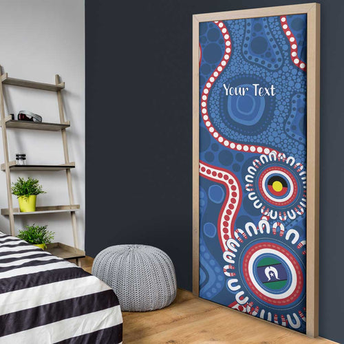 Western Bulldogs NAIDOC 2026 Personalised Door Cover 50 Years of Deadly Aboriginal Art