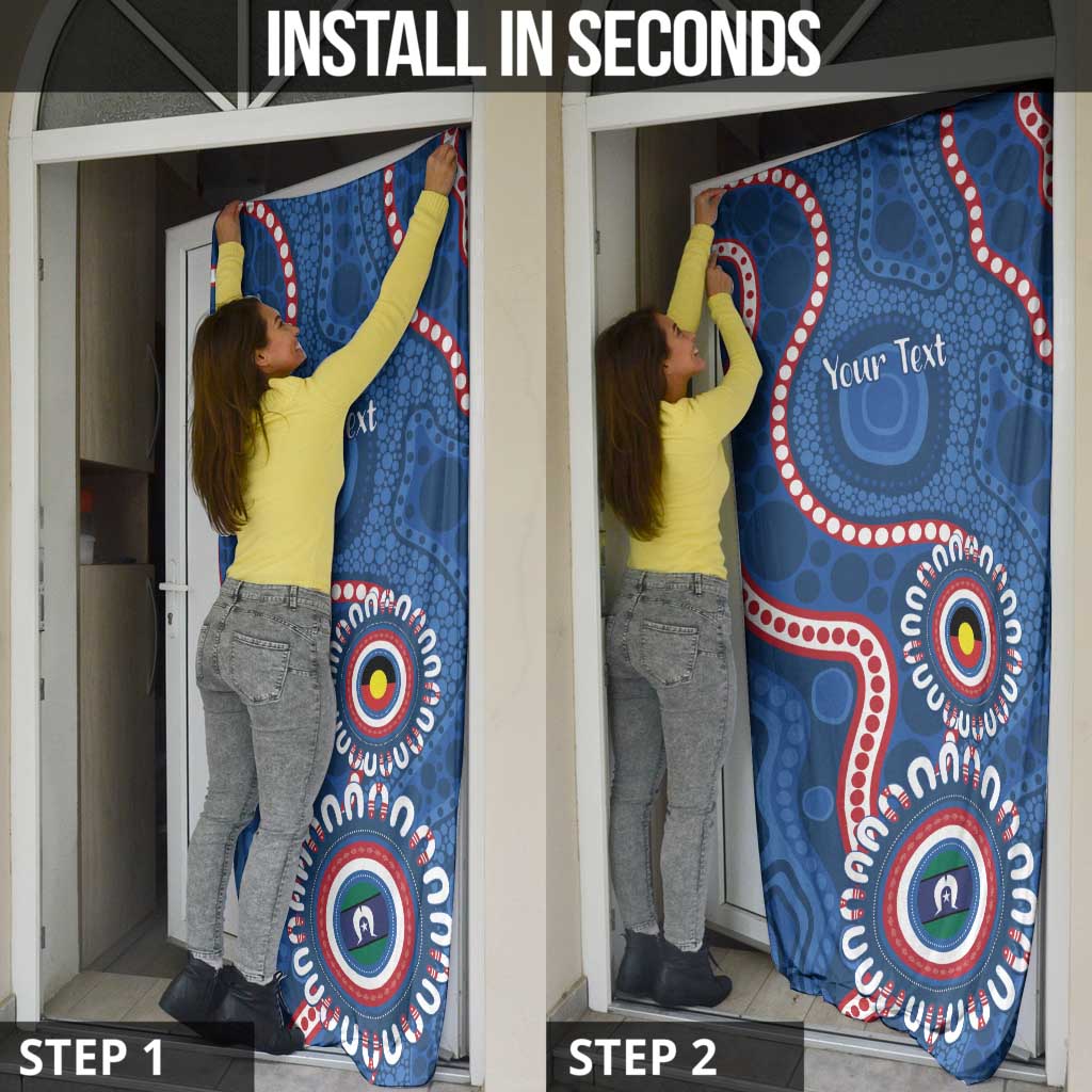 Western Bulldogs NAIDOC 2026 Personalised Door Cover 50 Years of Deadly Aboriginal Art