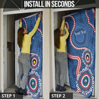 Western Bulldogs NAIDOC 2026 Personalised Door Cover 50 Years of Deadly Aboriginal Art