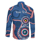 Western Bulldogs NAIDOC 2026 Personalised Family Matching Off Shoulder Short Dress and Hawaiian Shirt 50 Years of Deadly Aboriginal Art