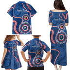 Western Bulldogs NAIDOC 2026 Personalised Family Matching Puletasi and Hawaiian Shirt 50 Years of Deadly Aboriginal Art