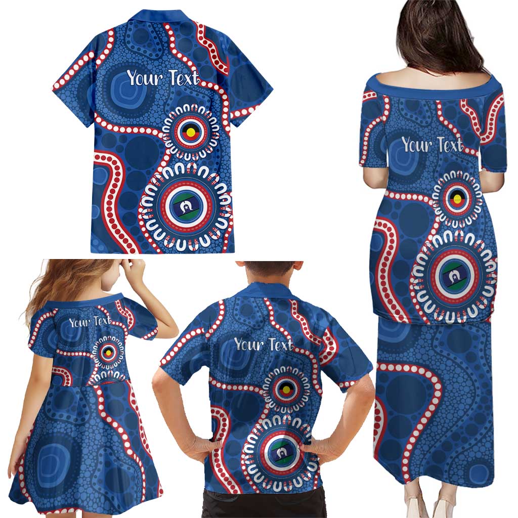 Western Bulldogs NAIDOC 2026 Personalised Family Matching Puletasi and Hawaiian Shirt 50 Years of Deadly Aboriginal Art