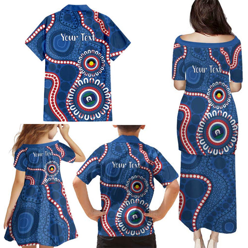 Western Bulldogs NAIDOC 2026 Personalised Family Matching Puletasi and Hawaiian Shirt 50 Years of Deadly Aboriginal Art