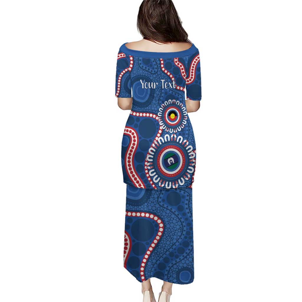 Western Bulldogs NAIDOC 2026 Personalised Family Matching Puletasi and Hawaiian Shirt 50 Years of Deadly Aboriginal Art