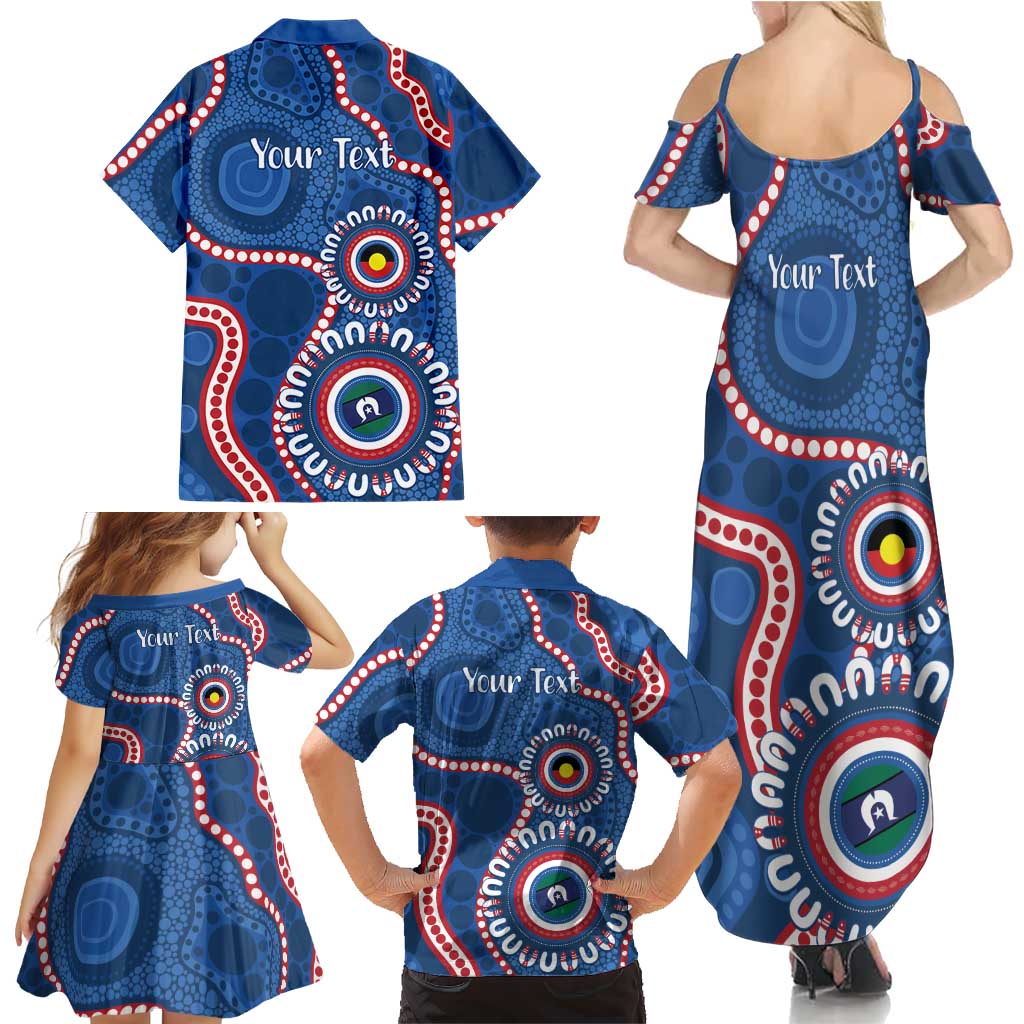 Western Bulldogs NAIDOC 2026 Personalised Family Matching Summer Maxi Dress and Hawaiian Shirt 50 Years of Deadly Aboriginal Art