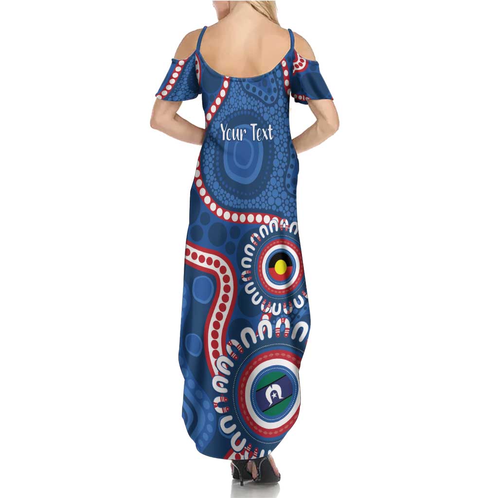 Western Bulldogs NAIDOC 2026 Personalised Family Matching Summer Maxi Dress and Hawaiian Shirt 50 Years of Deadly Aboriginal Art