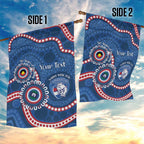Western Bulldogs NAIDOC 2026 Personalised Garden Flag 50 Years of Deadly Aboriginal Art