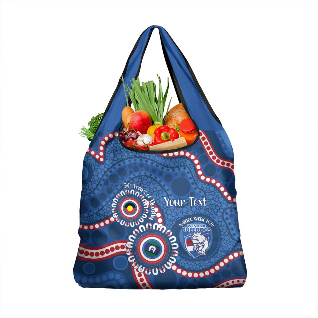 Western Bulldogs NAIDOC 2026 Personalised Grocery Bag 50 Years of Deadly Aboriginal Art