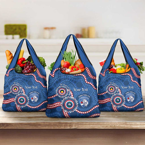 Western Bulldogs NAIDOC 2026 Personalised Grocery Bag 50 Years of Deadly Aboriginal Art
