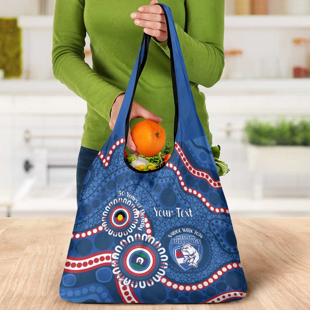 Western Bulldogs NAIDOC 2026 Personalised Grocery Bag 50 Years of Deadly Aboriginal Art