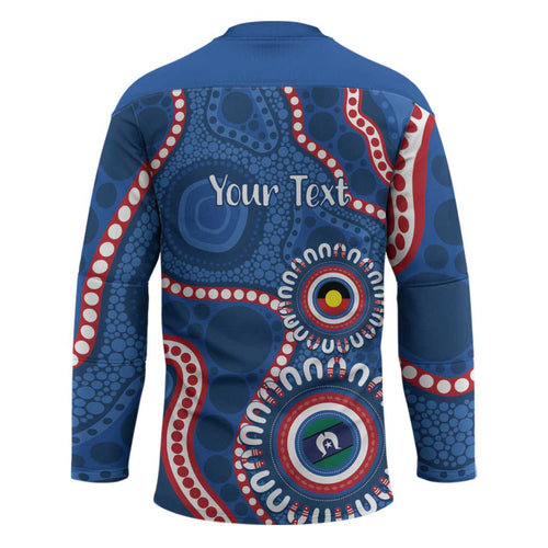 Western Bulldogs NAIDOC 2026 Personalised Hockey Jersey 50 Years of Deadly Aboriginal Art