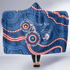 Western Bulldogs NAIDOC 2026 Personalised Hooded Blanket 50 Years of Deadly Aboriginal Art