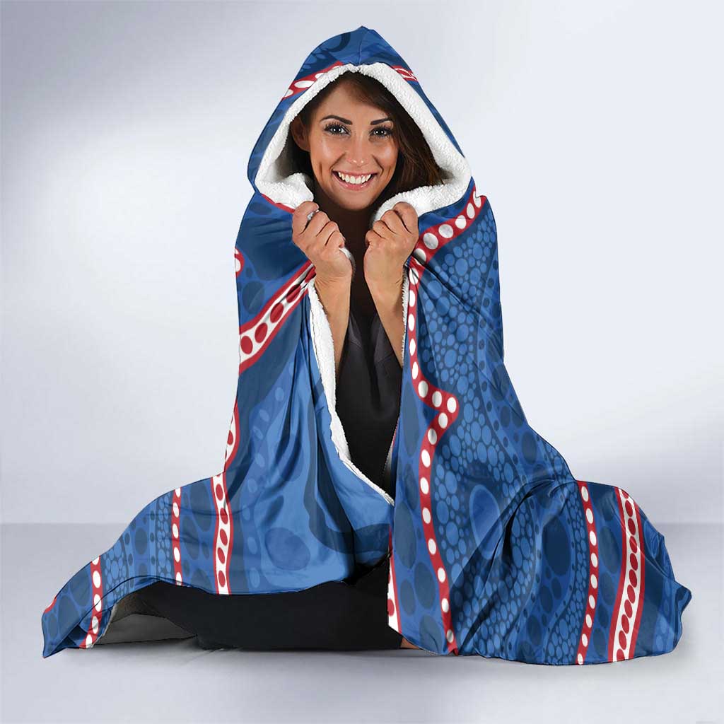 Western Bulldogs NAIDOC 2026 Personalised Hooded Blanket 50 Years of Deadly Aboriginal Art