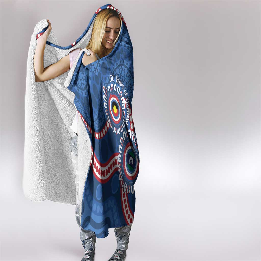 Western Bulldogs NAIDOC 2026 Personalised Hooded Blanket 50 Years of Deadly Aboriginal Art