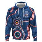 Western Bulldogs NAIDOC 2026 Personalised Hoodie 50 Years of Deadly Aboriginal Art