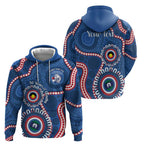 Western Bulldogs NAIDOC 2026 Personalised Hoodie 50 Years of Deadly Aboriginal Art