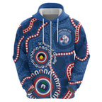Western Bulldogs NAIDOC 2026 Personalised Hoodie 50 Years of Deadly Aboriginal Art