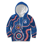 Western Bulldogs NAIDOC 2026 Personalised Kid Hoodie 50 Years of Deadly Aboriginal Art