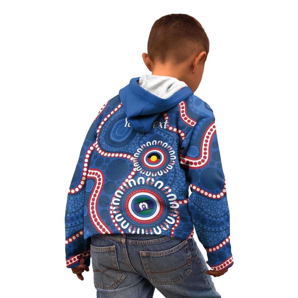 Western Bulldogs NAIDOC 2026 Personalised Kid Hoodie 50 Years of Deadly Aboriginal Art