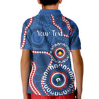 Western Bulldogs NAIDOC 2026 Personalised Kid Polo Shirt 50 Years of Deadly Aboriginal Art