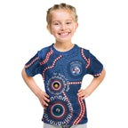 Western Bulldogs NAIDOC 2026 Personalised Kid T Shirt 50 Years of Deadly Aboriginal Art
