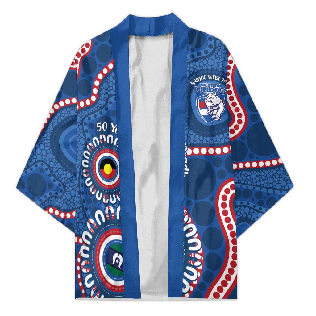 Western Bulldogs NAIDOC 2026 Personalised Kimono 50 Years of Deadly Aboriginal Art