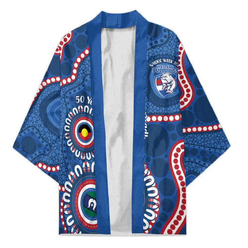 Western Bulldogs NAIDOC 2026 Personalised Kimono 50 Years of Deadly Aboriginal Art