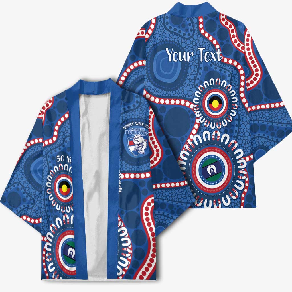 Western Bulldogs NAIDOC 2026 Personalised Kimono 50 Years of Deadly Aboriginal Art