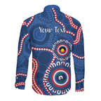 Western Bulldogs NAIDOC 2026 Personalised Long Sleeve Button Shirt 50 Years of Deadly Aboriginal Art